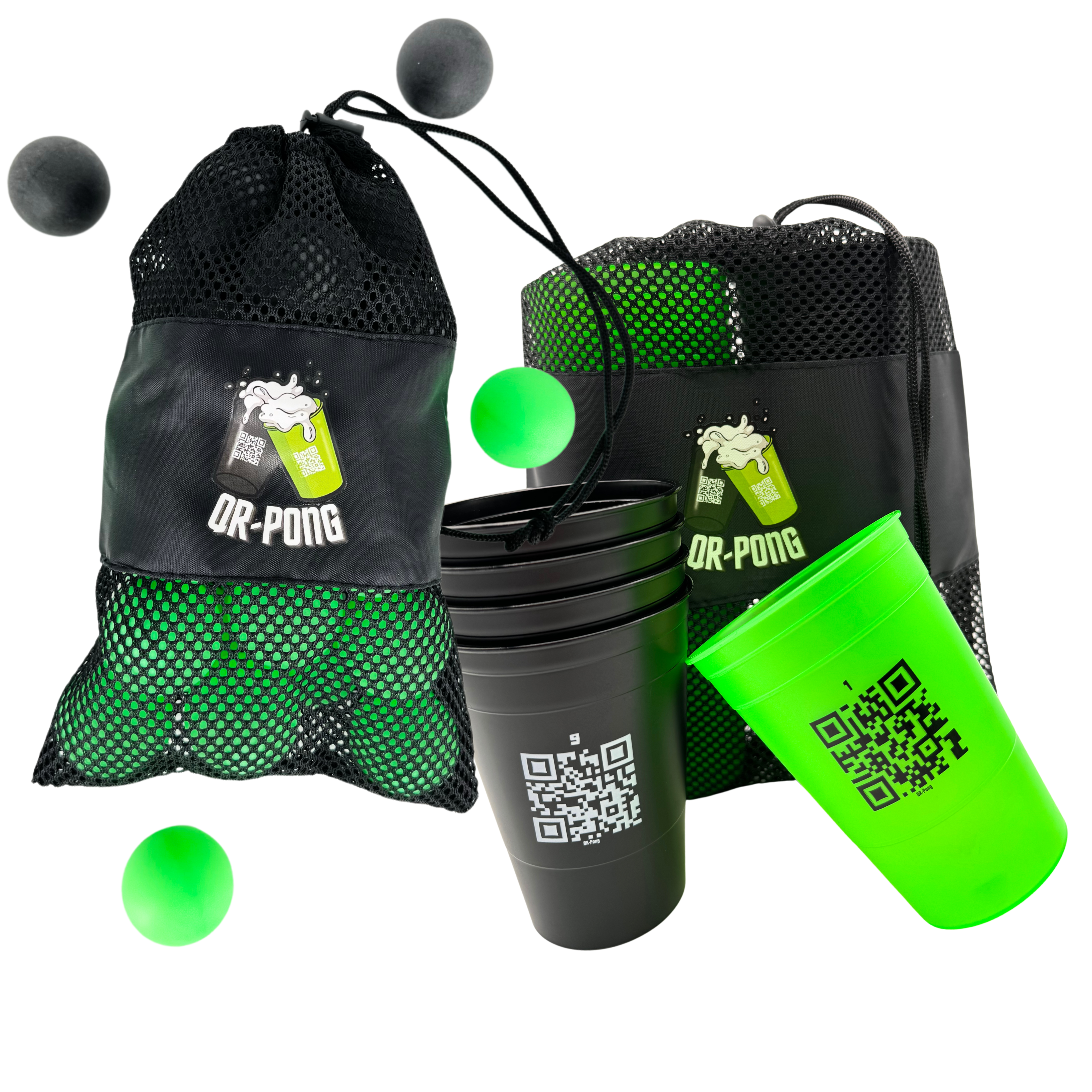 QR-Pong Set + 30er Bälle Set Bundle